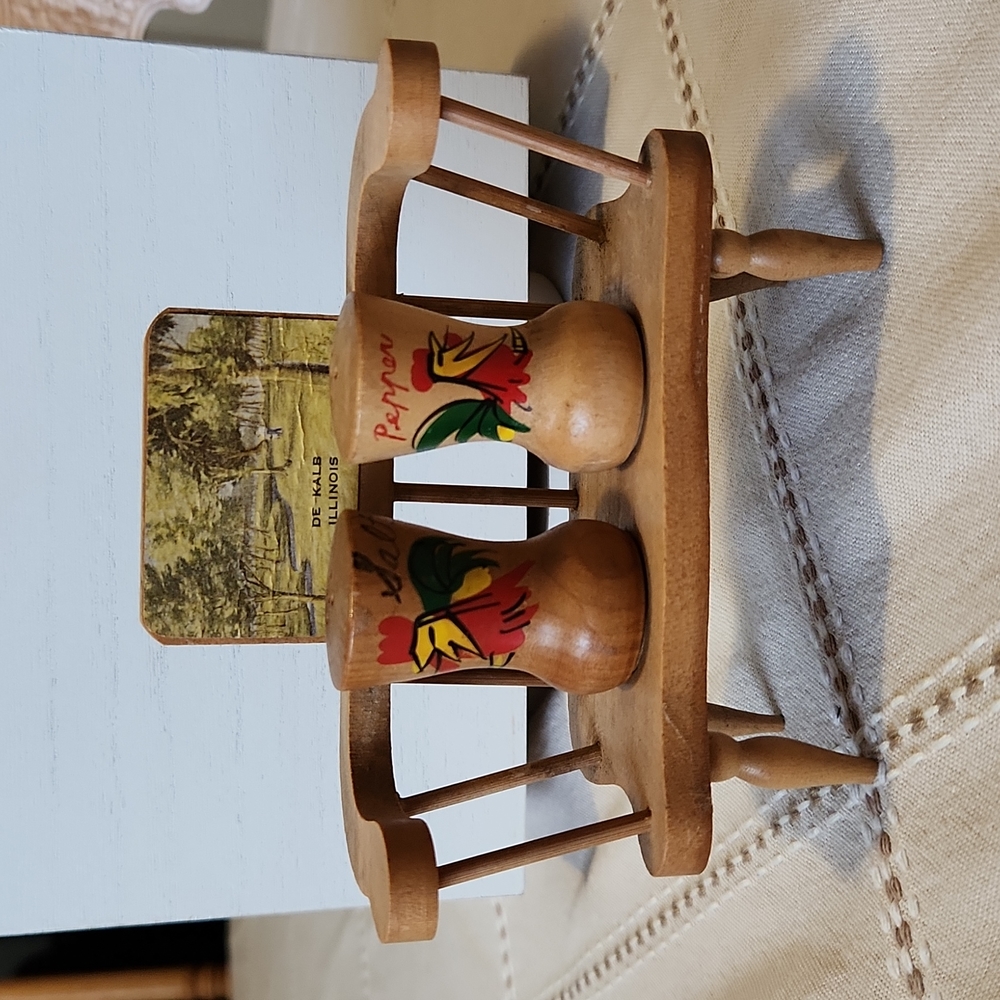 Vintage salt and pepper shakers